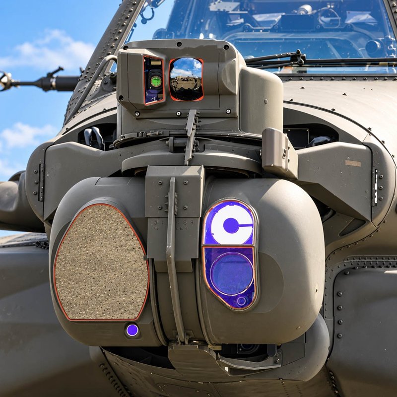 Optical sensor equipment mounted on an armored vehicle