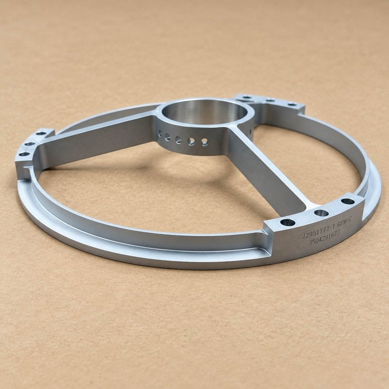 Circular aluminum frame with internal support spokes